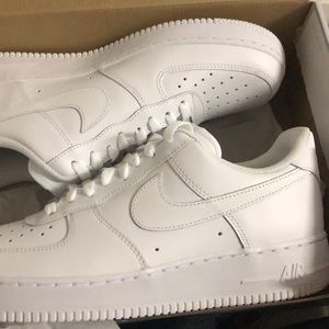 White Air Force ones never been worn